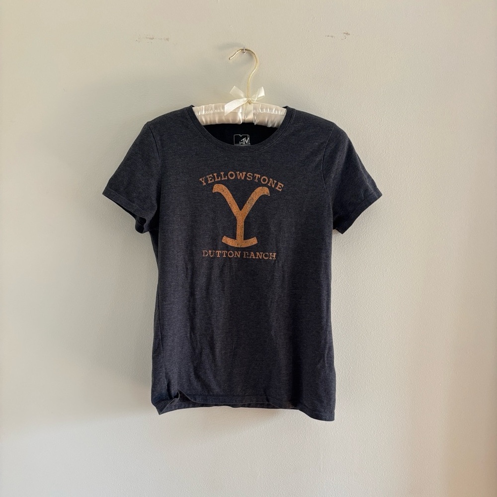 Yellowstone Dutton Ranch Classic Women's Crew Neck Tee - Dark Heather